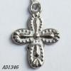 Jewelry findings, CCB plastic Pendant, Cross 14x20mm hole=2mm, Sold by PC