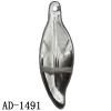 Jewelry Finding CCB plastic Pendant, Leaf 39x11.5mm hole=1mm, Sold by bag