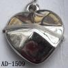  Jewelry Finding CCB plastic Pendant, Faceted Heart 18.5x21mm hole=1mm, Sold by bag
