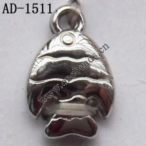 Jewelry Finding CCB plastic Pendant, Animal 12x18mm hole=2mm, Sold by bag