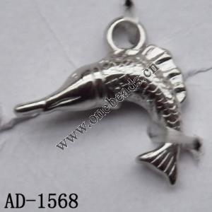 Jewelry Finding CCB plastic Pendant, Animal 15.5x17mm hole=2mm, Sold by bag