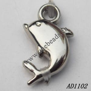 Jewelry findings, CCB plastic Pendant, Animal 11x19mm hole=3mm, Sold by PC