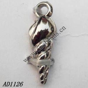 Jewelry findings, CCB plastic Pendant, 7x21mm hole=2mm, Sold by PC