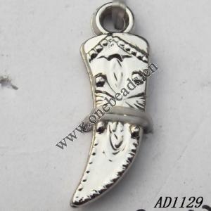 Jewelry findings, CCB plastic Pendant, 8x23mm hole=2mm, Sold by PC