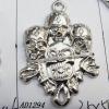 Jewelry findings, CCB plastic Pendant, Skeleton 35x50mm hole=4mm, Sold by PC