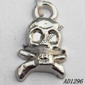 Jewelry findings, CCB plastic Pendant, Skeleton 10x17mm hole=2.5mm, Sold by PC