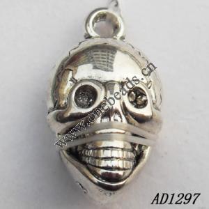 Jewelry findings, CCB plastic Pendant, Skeleton 14x25mm hole=2mm, Sold by PC