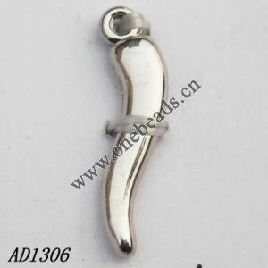 Jewelry findings, CCB plastic Pendant, 5x26mm hole=1mm, Sold by PC