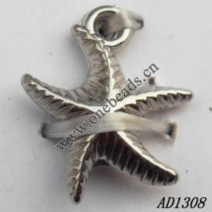 Jewelry findings, CCB plastic Pendant, Star 15x17mm hole=1.5mm, Sold by PC