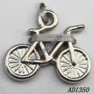 Jewelry findings, CCB plastic Pendant, Cycling 14x16mm hole=2mm, Sold by PC
