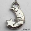 Jewelry findings, CCB plastic Pendant, Moon-Star 12x19mm hole=3mm, Sold by PC