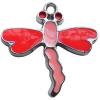  CCB plastic Pendant with enamel, Dragonfly 42x41mm hole=3mm, Sold by PC