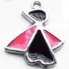  CCB plastic Pendant with enamel, Animal 35x41mm hole=3mm, Sold by PC