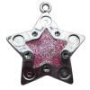  CCB plastic Pendant with enamel, Star 40x43mm hole=3mm, Sold by PC