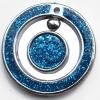  CCB plastic Pendant with enamel, 26mm hole=1.5mm, Sold by PC