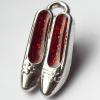  CCB plastic Pendant with enamel, Shoes 11x22mm hole=2mm, Sold by PC