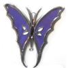  CCB plastic Pendant with enamel, Butterfly 78x90mm, Sold by PC
