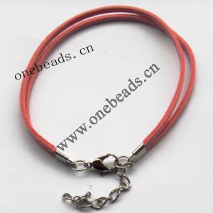 Bracelet, faux suede lace black 3x1mm Sold per 8-inch Strand