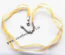 Necklace, Organza Ribbon Transparent 8mm with Iron Clasp  Sold per 17-inch Strand