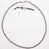 leather Necklace，2mm Sold per 17-inch Strand