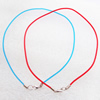 Necklace, rubber (synthetic) Matte 2mm round Sold per 17-inch Strand