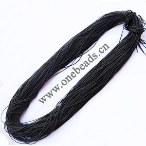 Rubber (synthetic) Cord 1mm round, Sold by kg