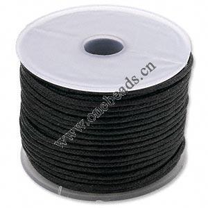 Cord, Korea waxed cotton 2mm, Sold per 100-Yard spool