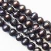 8-9mm Potato Shape Freshwater Pearl Strands, Sold per 15-inch strands 