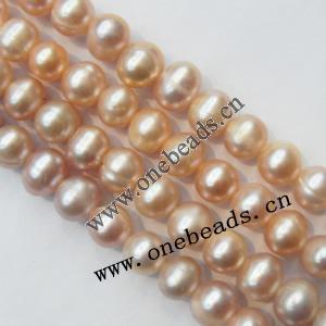 6mm Potato Shape Freshwater Pearl Strands, Sold per 15-inch strands 