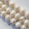 13mm Potato Shape Freshwater Pearl Strands, Sold per 15-inch strands 