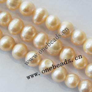 8-10mm Potato Shape Freshwater Pearl Strands, Sold per 15-inch strands 