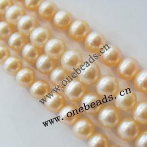 6mm Potato Shape Freshwater Pearl Strands, Sold per 15-inch strands 