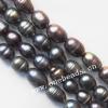 Rice Shape Freshwater Pearl Beads, 8-9mm Sold per 15-inch Strand