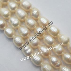 Rice Shape Freshwater Pearl Beads, 5-6mm Sold per 15-inch Strand