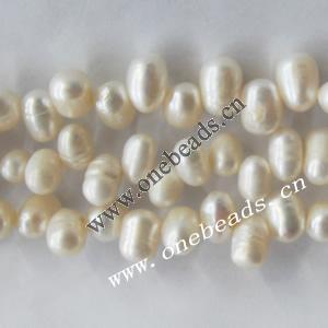 Rice Shape Freshwater Pearl Beads, 5-6mm Sold per 15-inch Strand