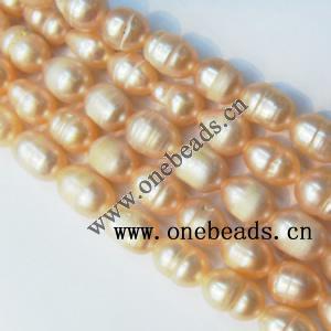 Rice Shape Freshwater Pearl Beads, 5-6mm Sold per 15-inch Strand