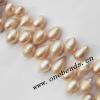 Freshwater Pearl Beads, Drop 7-8mm, Sold by Strand