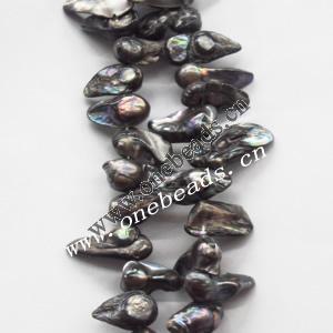 7-8mm Freshwater Pearl Beads, Piating Colorific, Sold per 15-inch Strand