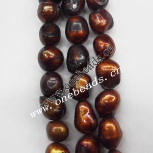 9-10mm Freshwater Pearl Beads, Platings colorific, Sold per 15-inch Strand