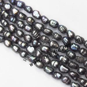 6-7mm Freshwater Pearl Beads, Platings colorific, Sold per 15-inch Strand