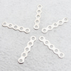 Spacer bars, Iron Jewelry Findings, 5-hole, 17x3.2mm hole=1mm, Sold per pkg of 10000