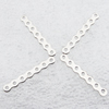 Spacer bars, Iron Jewelry Findings, 7-hole, 24x3.2mm hole=1mm, Sold per pkg of 10000
