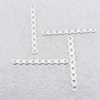 Spacer bars, Iron Jewelry Findings, 9-hole, 31x3.2mm hole=1mm, Sold per pkg of 10000