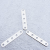 Spacer bars, Iron Jewelry Findings, 5-hole, 20x3.5mm  hole=1mm, Sold per pkg of 10000