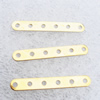 Spacer bars, Iron Jewelry Findings, 6-hole, 35x5mm  hole=2mm, Sold per pkg of 10000
