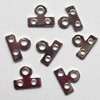 Spacer bars, Iron Jewelry Findings, 3-hole, 7x9mm Hole:1mm 2.2mm, Sold per pkg of 10000