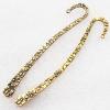 Jewelry Finding Bookmark, Zinc Alloy Lead-free 125x9mm, Sold by Bag