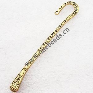 Jewelry Finding Bookmark, Zinc Alloy Lead-free 10x123mm, Sold by Bag