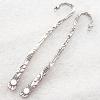 Jewelry Finding Bookmark, Zinc Alloy Lead-free 11x124mm, Sold by Bag