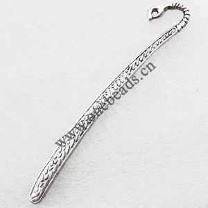 Jewelry Finding Bookmark, Zinc Alloy Lead-free 20x123mm, Sold by Bag